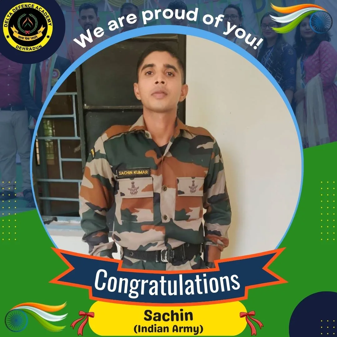 sachin indian army delta defence academy dehradun