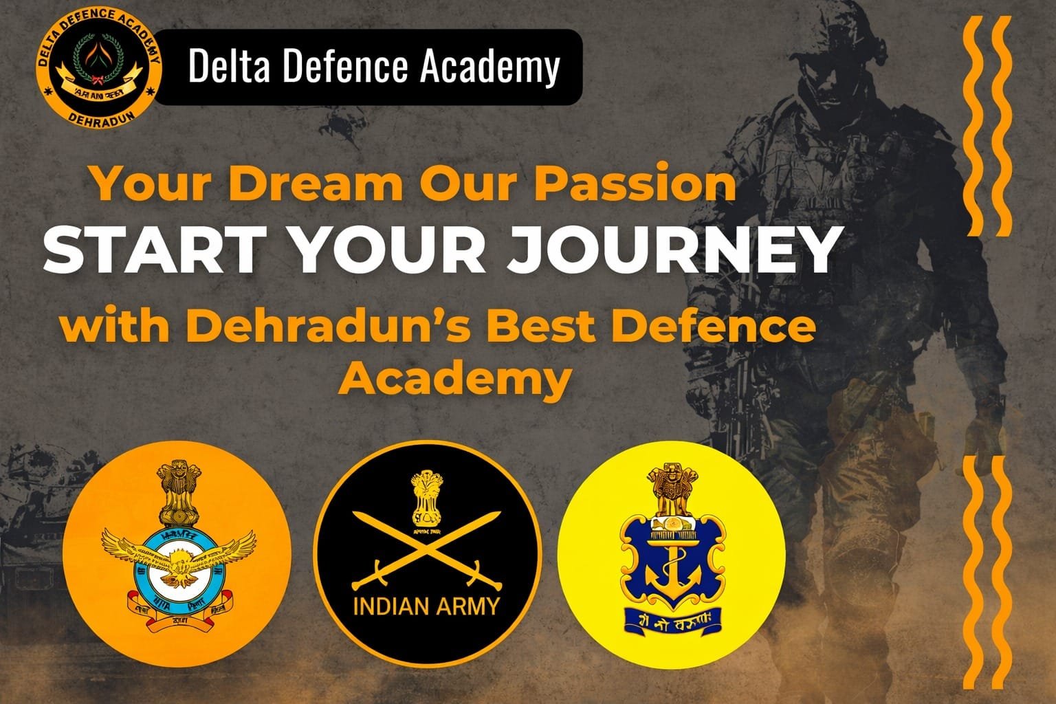 Join Delta Defence Academy for Coaching for NDA and all other forces